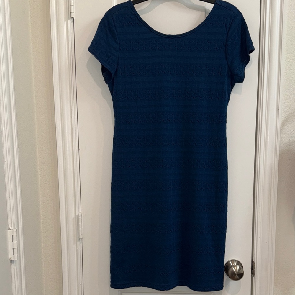 Sharagano Teal Blue Mini Dress